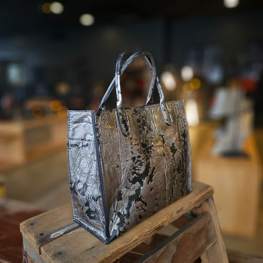 MINI HARBOR TOTE SPLASH SHEEPSKIN