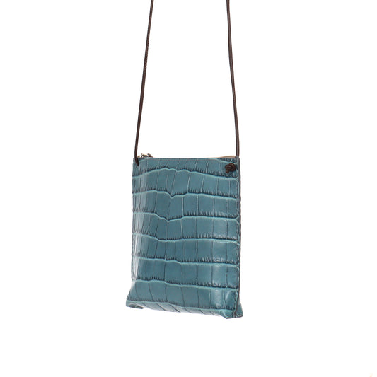 STRAPPY POUCH PACIFICA EMBOSSED GATOR