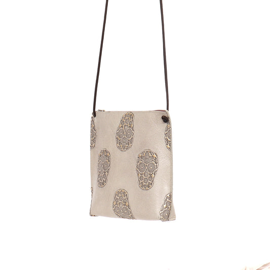 STRAPPY POUCH STONE SKULL