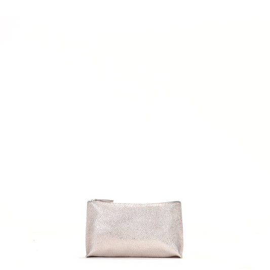 ESSENTIAL POUCH CRINKLED SILVER
