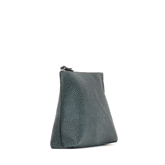 EVERYDAY POUCH DENIM SHAGREEN