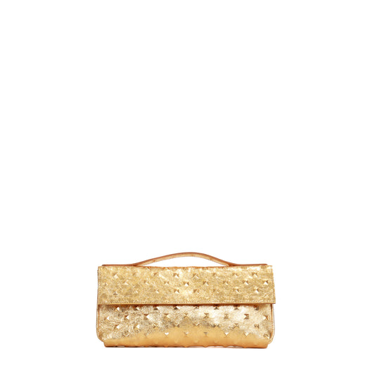 TOP HANDLE CLUTCH GOLD STUD