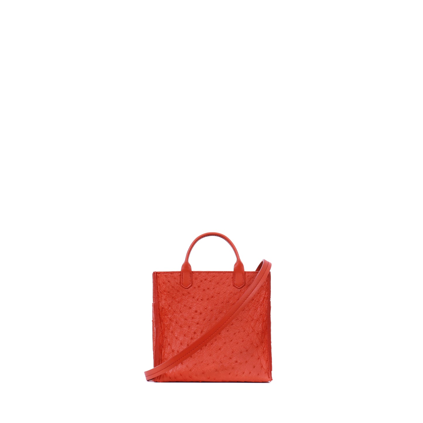 MICRO HARBOR TOTE TANGERINE DREAM GENUINE OSTRICH