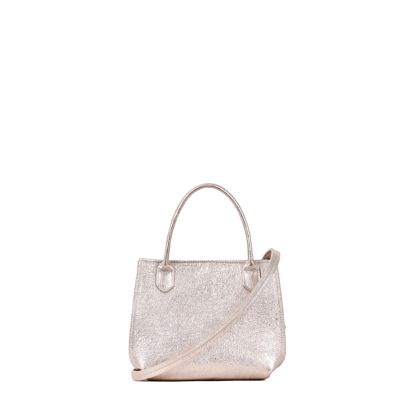 MINI DAY BAG CRINKLED SILVER