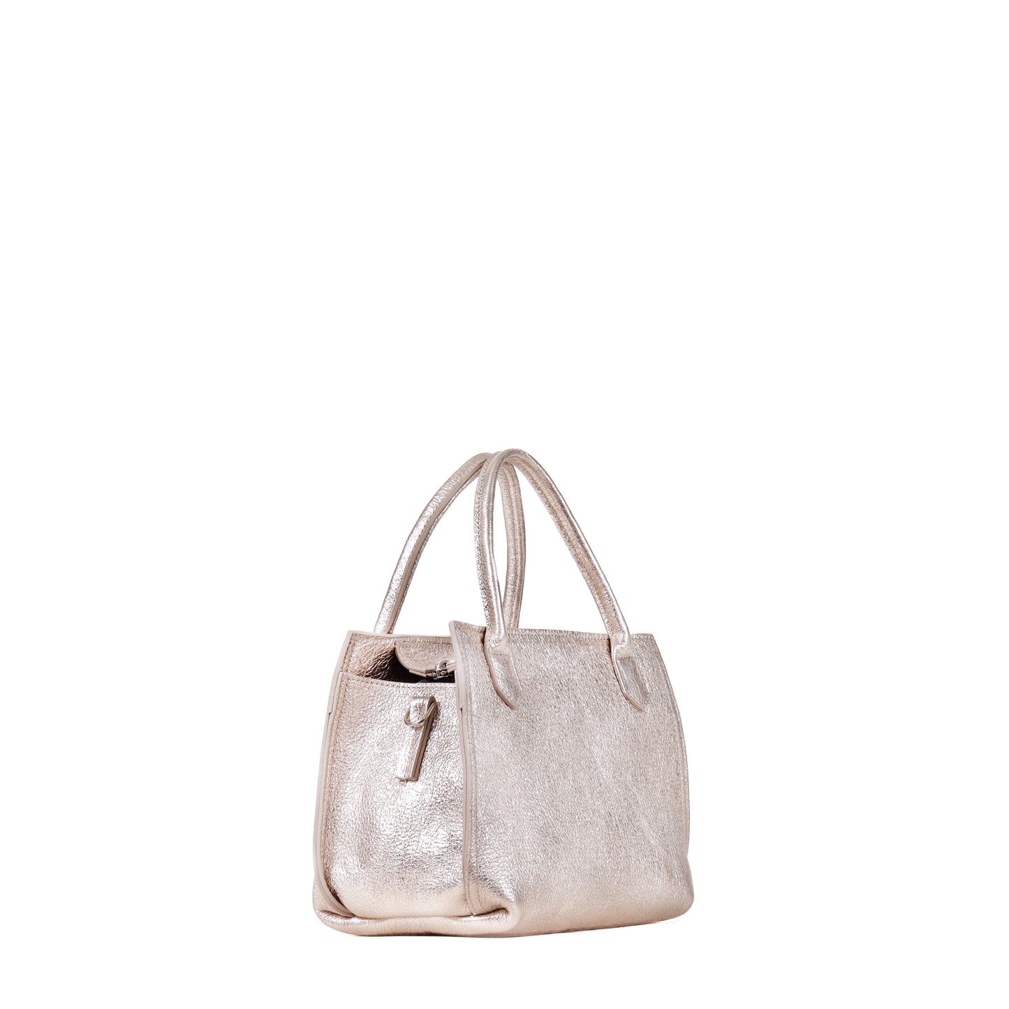 MINI DAY BAG CRINKLED SILVER