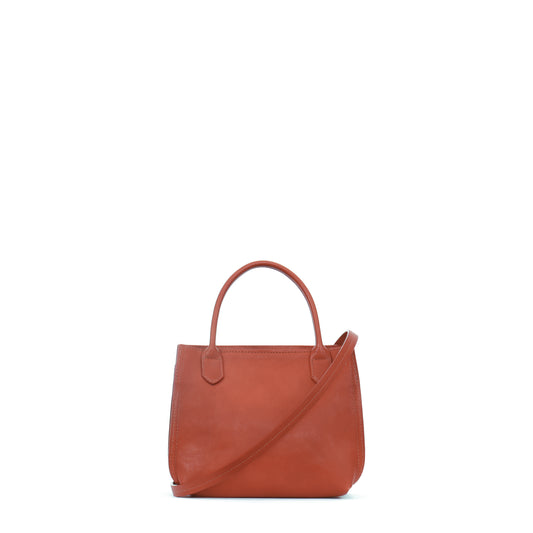 MINI DAY BAG TERRACOTTA ITALIAN LAMB