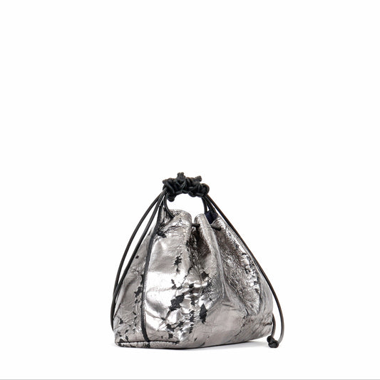 MINI DRAWSTRING BAG SPLASH SHEEPSKIN