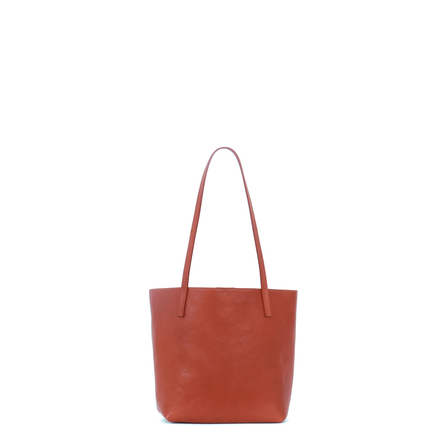 MINI ESSENTIAL TOTE TERRACOTTA ITALIAN LAMB