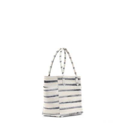 SMALL POCKET TOTE STRIPED EEL