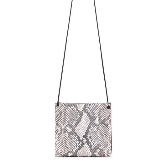 STRAPPY POUCH NATURAL PYTHON