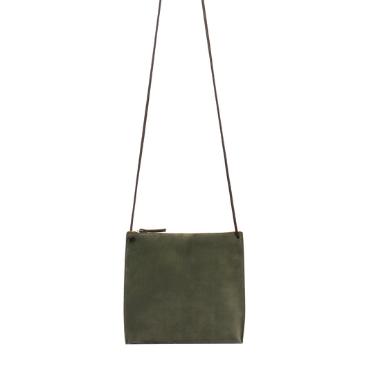 STRAPPY POUCH POPLAR SUEDE