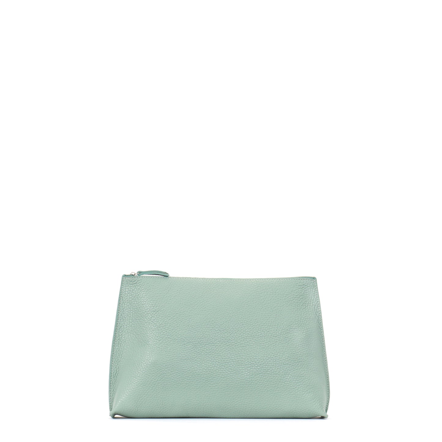 TRAVEL POUCH LAUREL PEBBLED CALF