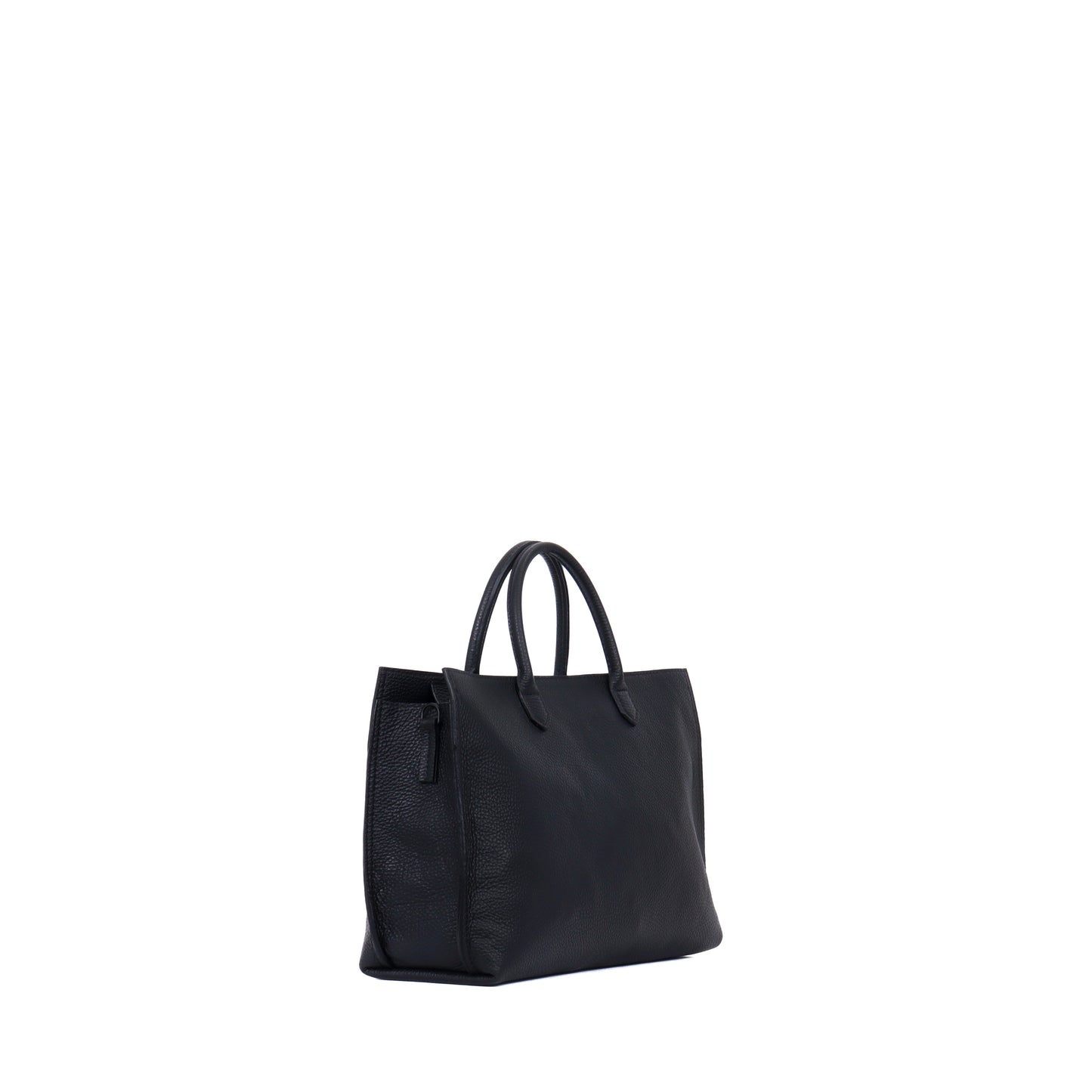 DAYBAG BLACK PEBBLED CALF