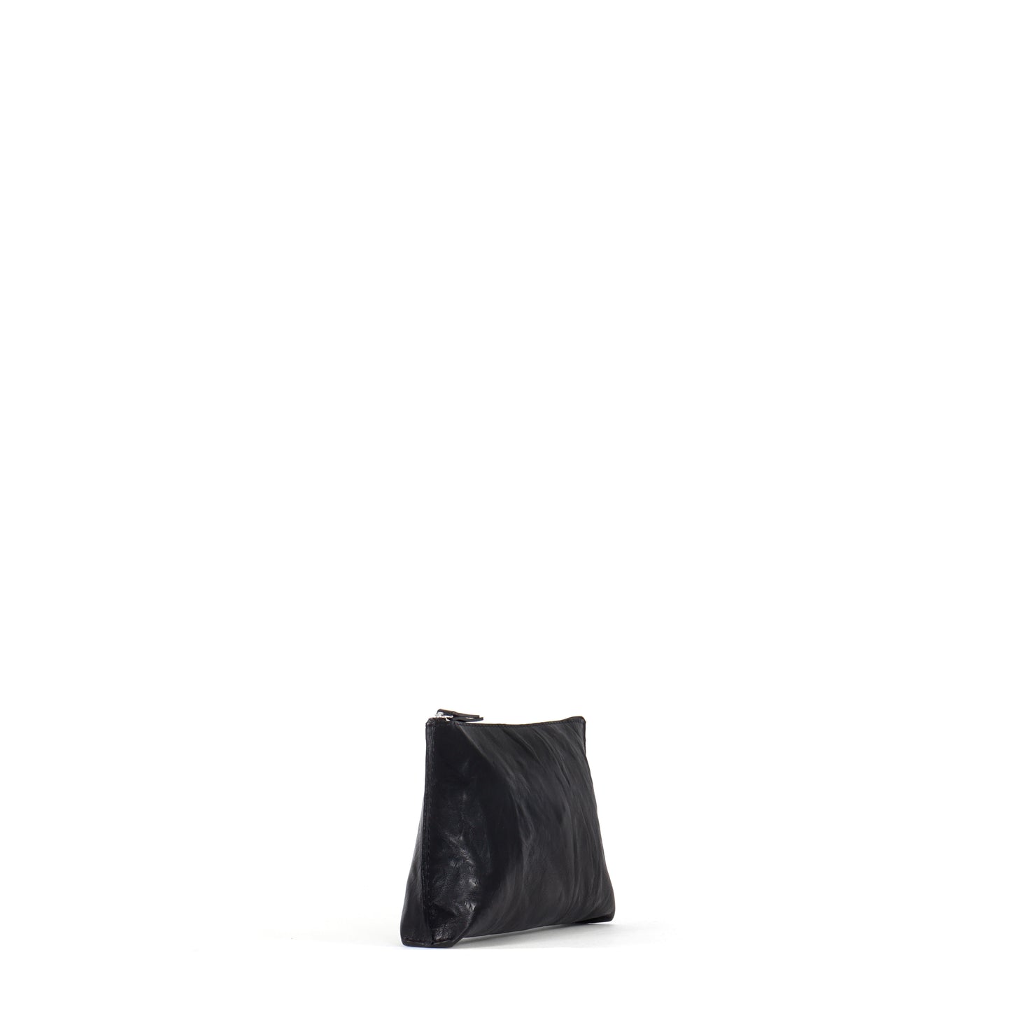 ESSENTIAL POUCH BLACK RUMPLED SHEEPSKIN