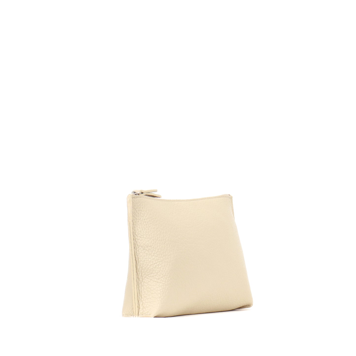 ESSENTIAL POUCH EGGSHELL PEBBLED CALF