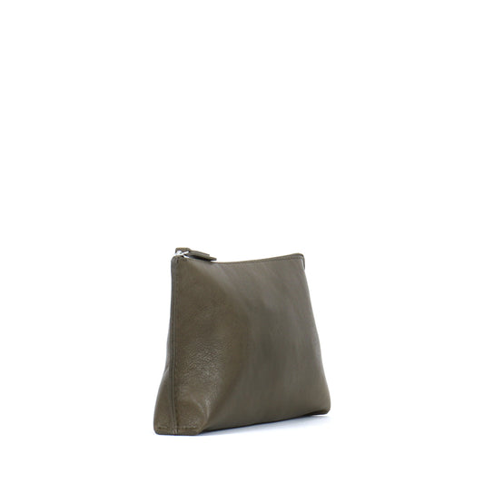 ESSENTIAL POUCH KHAKI ITALIAN LAMB