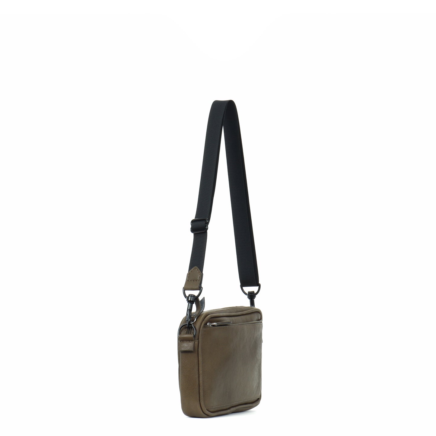MINI CAMERA BAG KHAKI ITALIAN LAMB