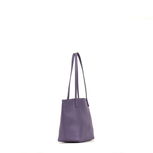 MINI ESSENTIAL TOTE ORCHID PEBBLED CALF