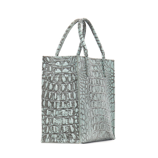 MINI HARBOR TOTE ATLANTIS EMBOSSED CROC