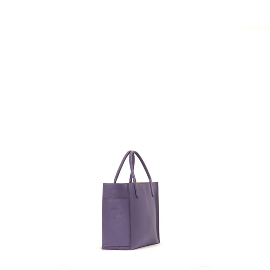 MINI HARBOR TOTE ORCHID PEBBLED CALF