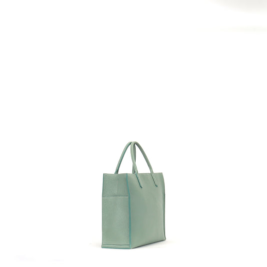 SMALL HARBOR TOTE LAUREL PEBBLED CALF