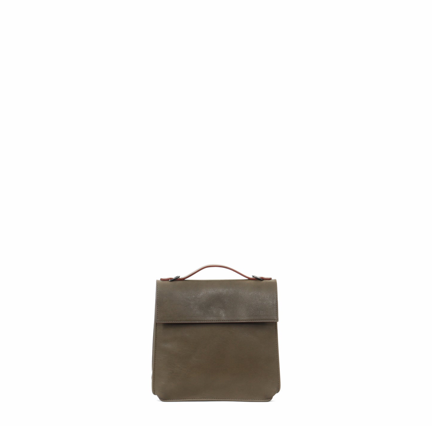 TOP HANDLE CROSSBODY KHAKI ITALIAN LAMB