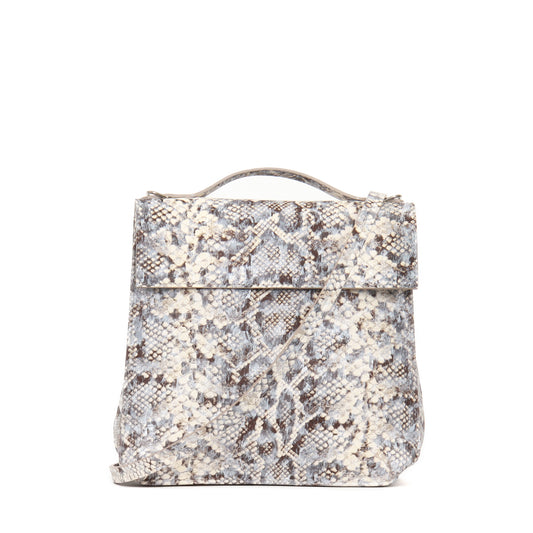 TOP HANDLE CROSSBODY PASHMINA SNAKE PRINT