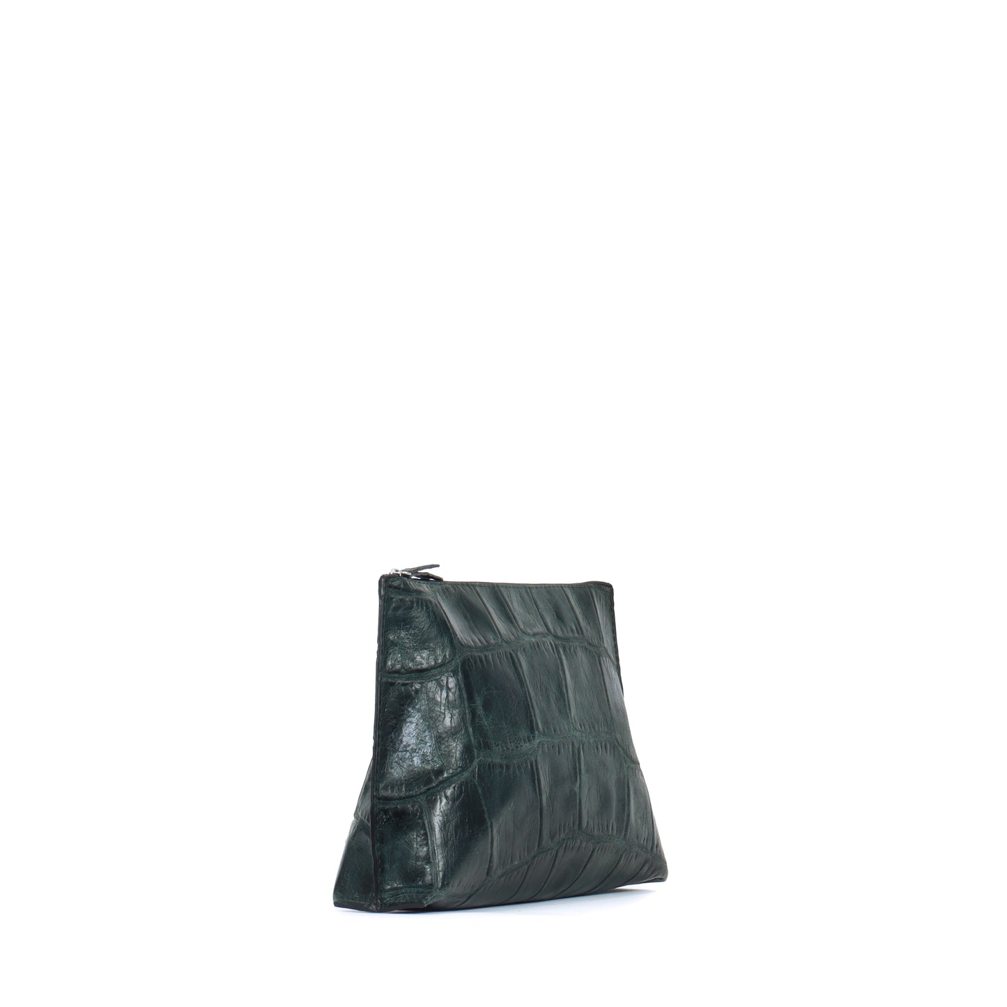 TRAVEL POUCH VINTAGE FOREST EMBOSSED JUMBO GATOR