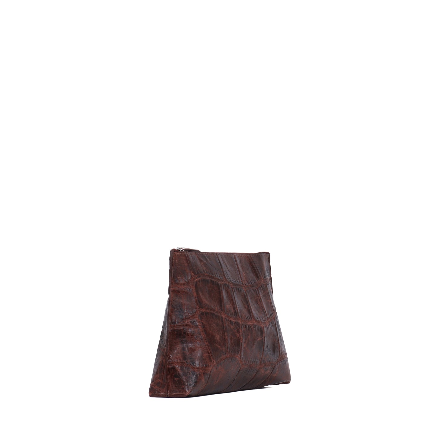 TRAVEL POUCH VINTAGE SANGRIA EMBOSSED JUMBO GATOR