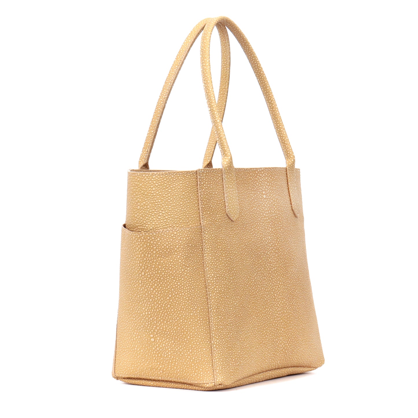 SMALL POCKET TOTE MAIZE SHAGREEN