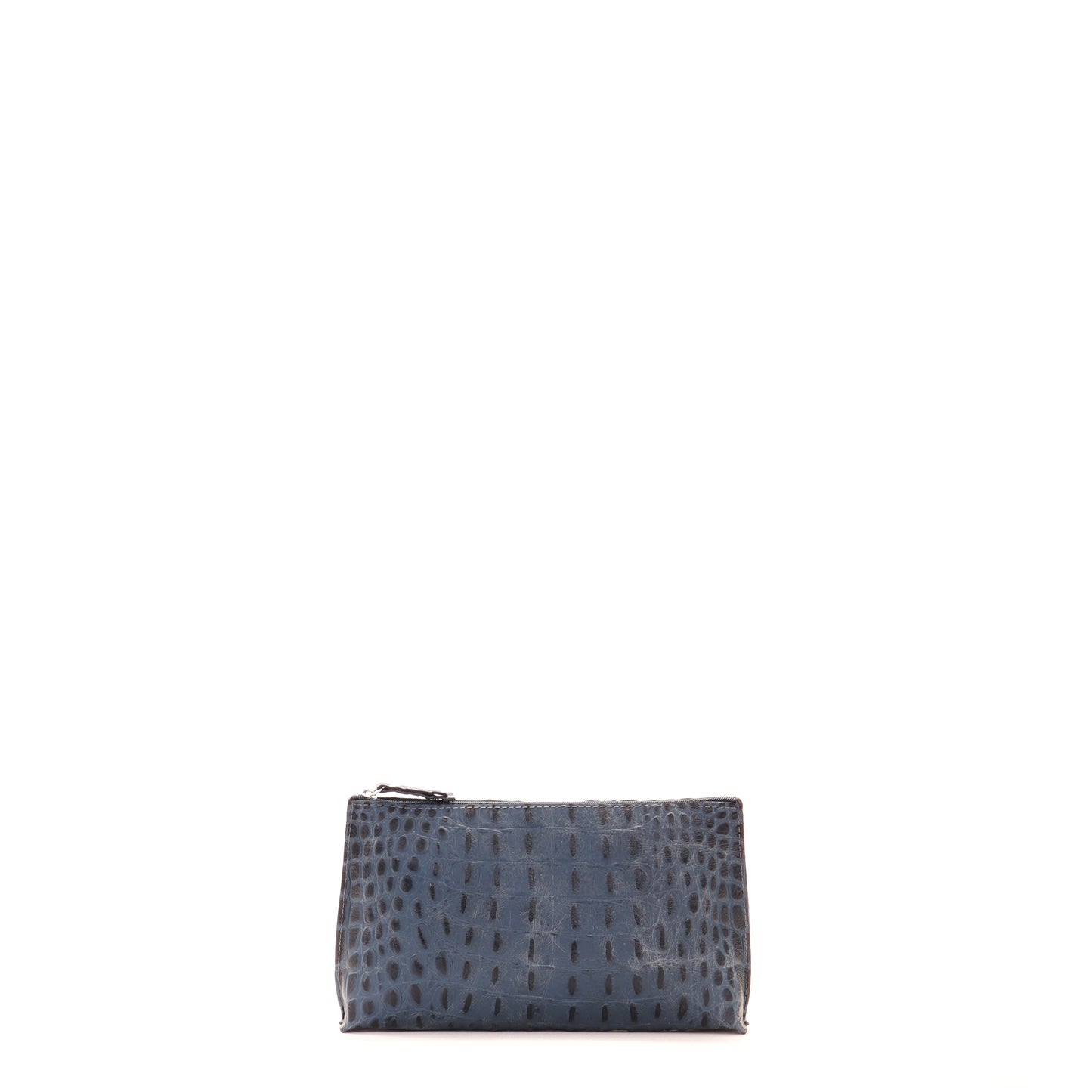 ESSENTIAL POUCH NAVY EMBOSSED CROC