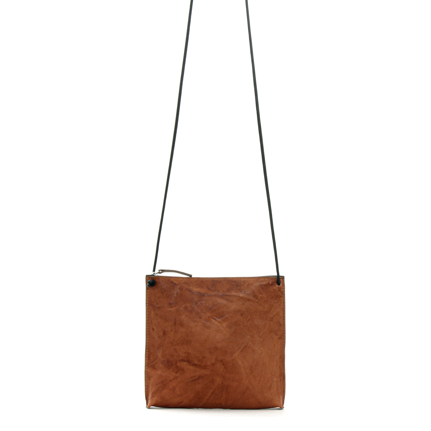 STRAPPY POUCH RUSSET RUMPLED SHEEPSKIN