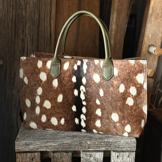 SMALL DAYBAG BAMBI HAIR ON CALF