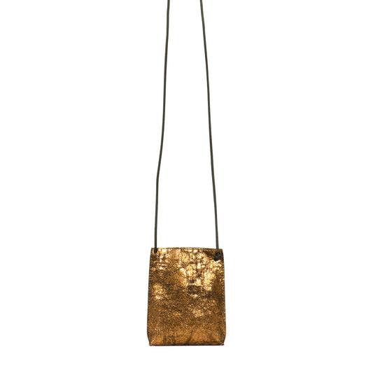 CELL POUCH DISTRESSED BRASS