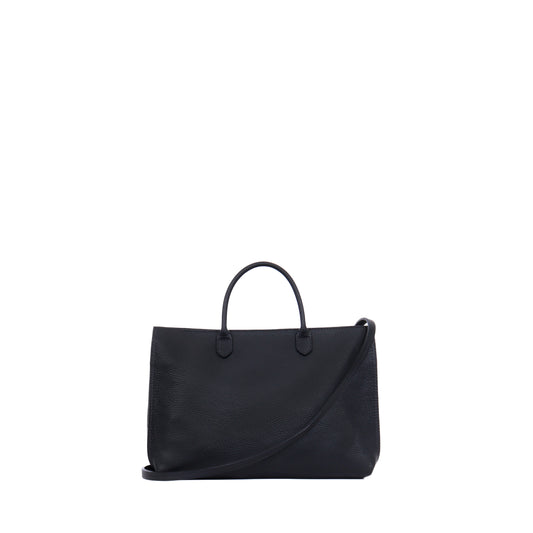 DAYBAG BLACK PEBBLED CALF
