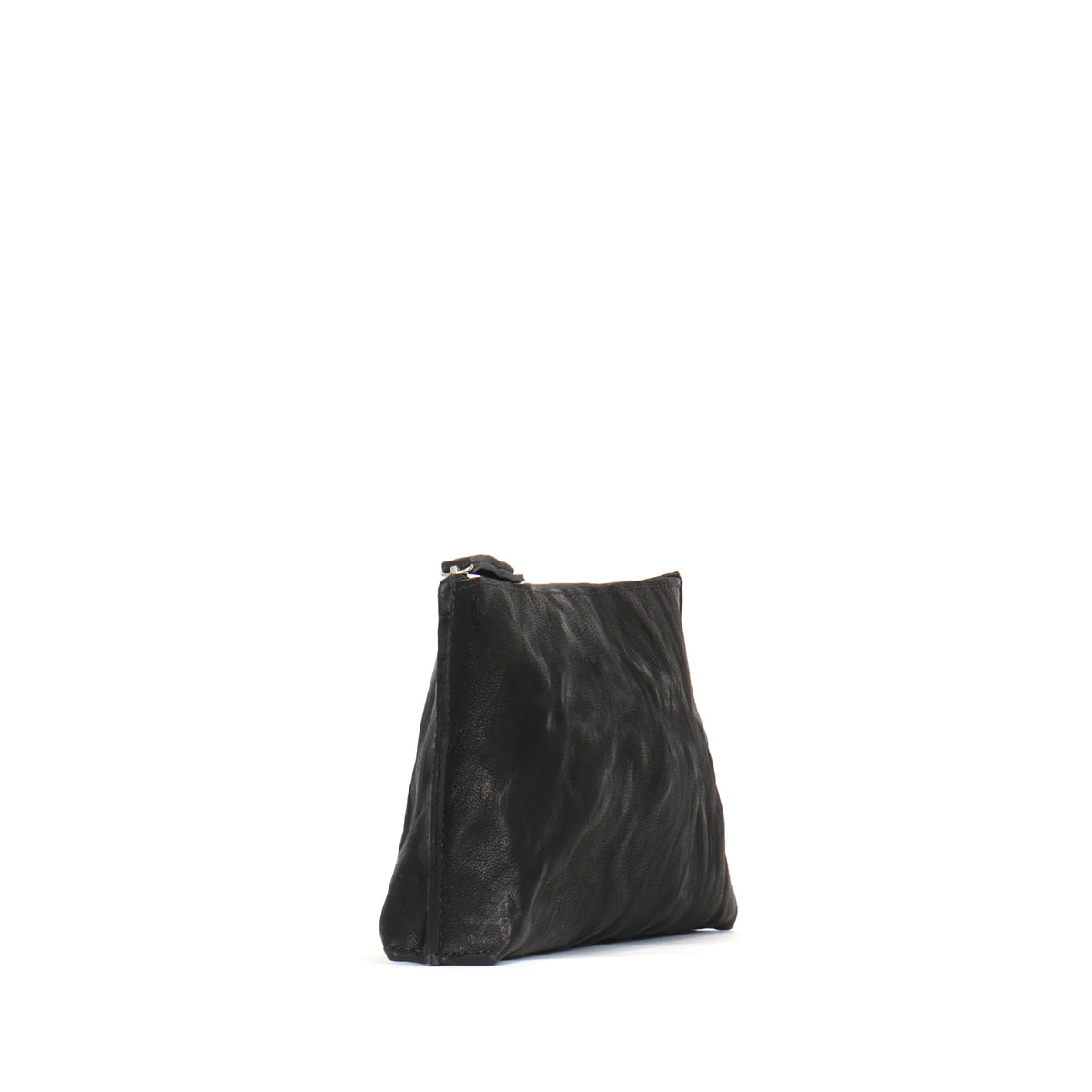 ESSENTIAL POUCH BLACK RUMPLED SHEEPSKIN