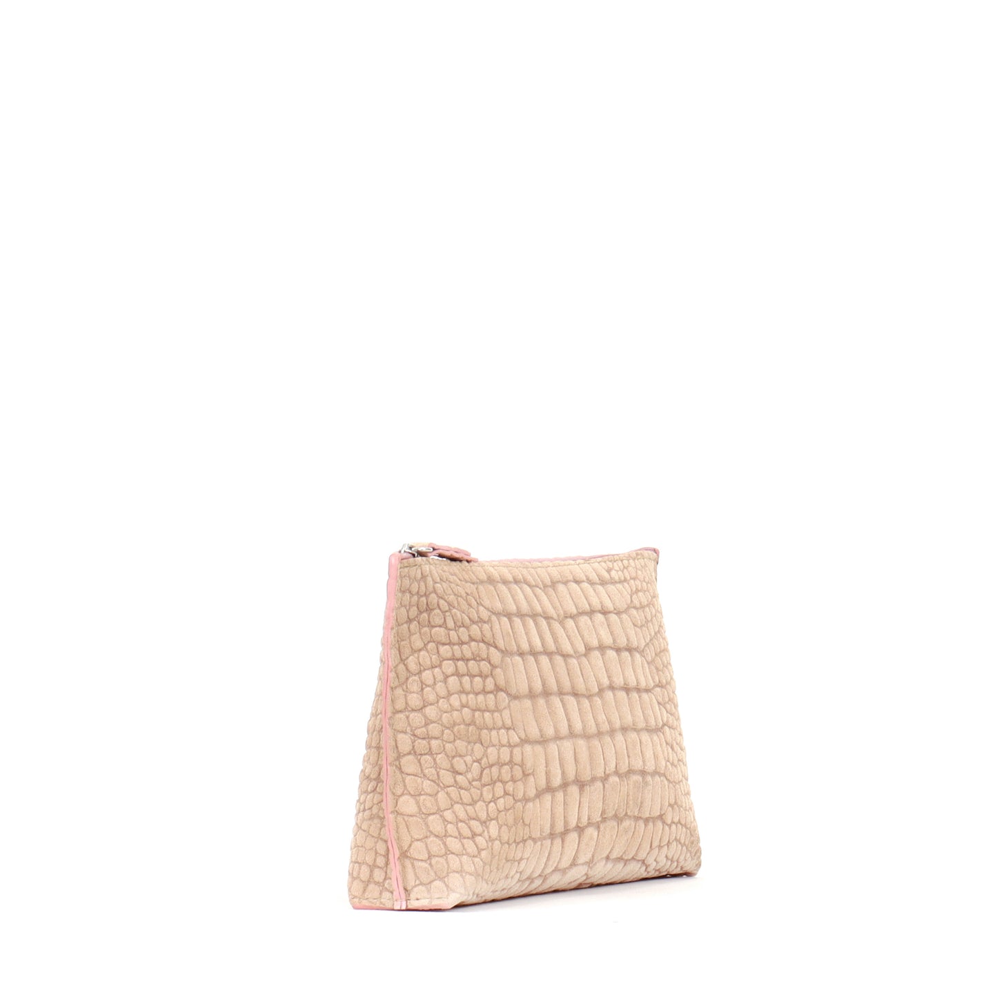 ESSENTIAL POUCH BUFF SUEDED CROCO