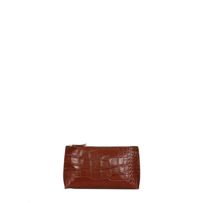 ESSENTIAL POUCH HICKORY EMBOSSED GATOR