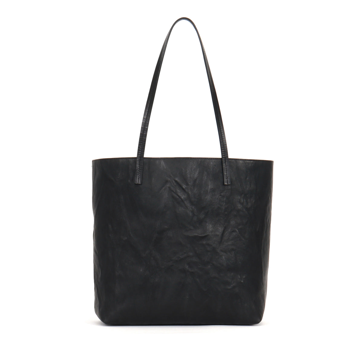 ESSENTIAL TOTE BLACK RUMPLED SHEEPSKIN