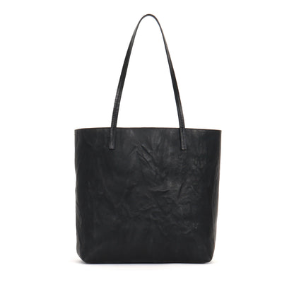 ESSENTIAL TOTE BLACK RUMPLED SHEEPSKIN