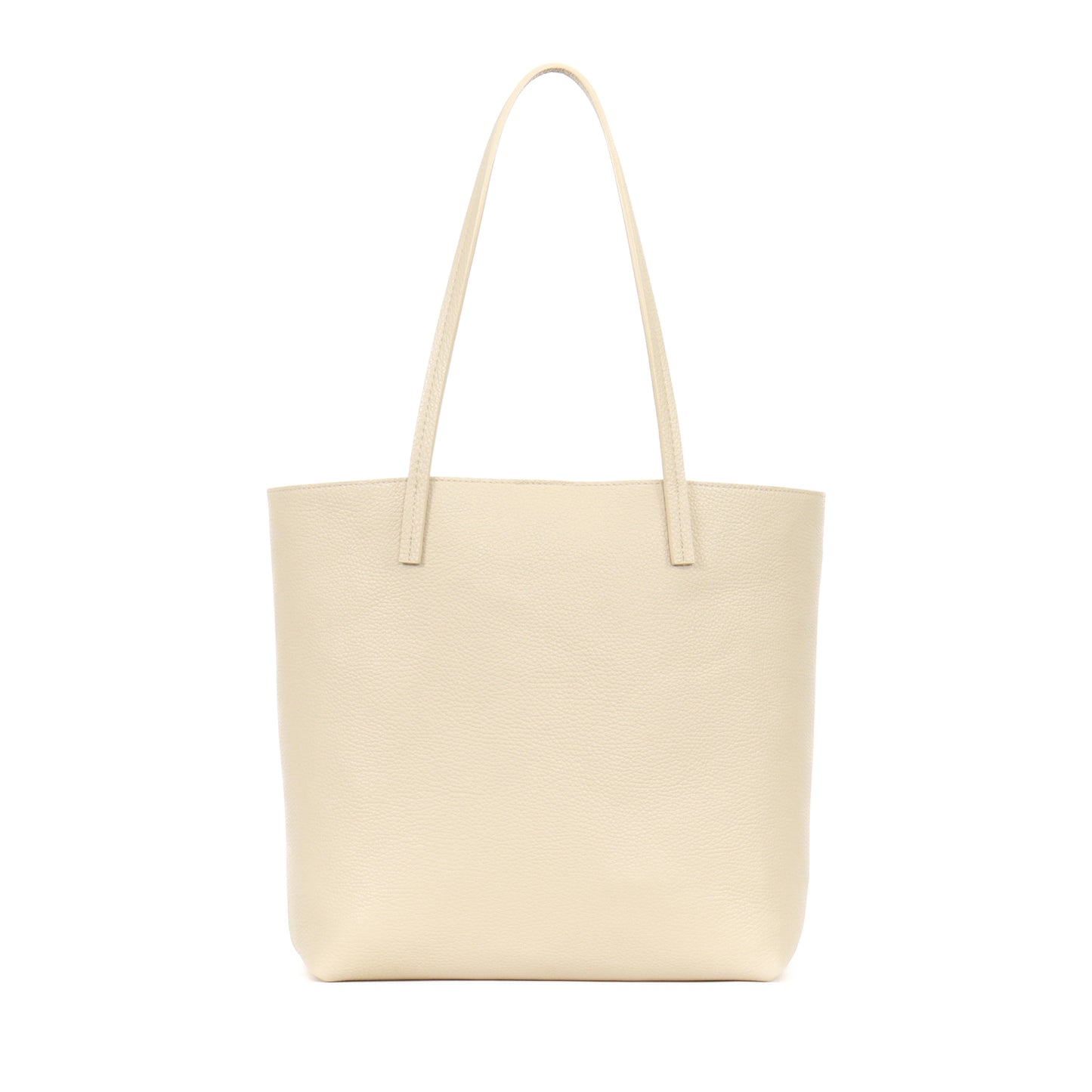 ESSENTIAL TOTE EGGSHELL PEBBLED CALF