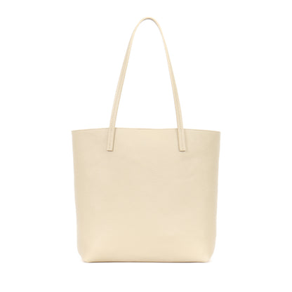 ESSENTIAL TOTE EGGSHELL PEBBLED CALF