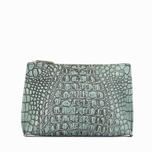EVERYDAY POUCH ATLANTIS EMBOSSED CROC