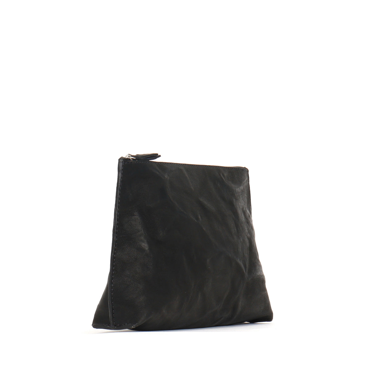 EVERYDAY POUCH BLACK RUMPLED SHEEPSKIN