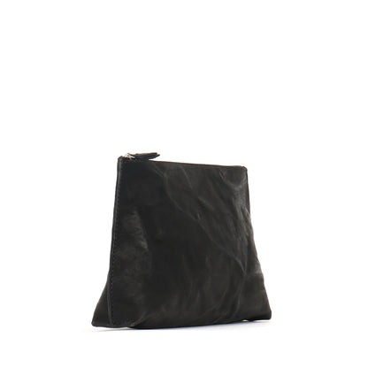 EVERYDAY POUCH BLACK RUMPLED SHEEPSKIN