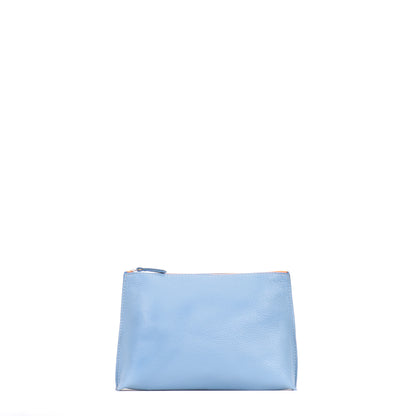 EVERYDAY POUCH CORNFLOWER PEBBLED CALF