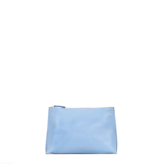 EVERYDAY POUCH CORNFLOWER PEBBLED CALF