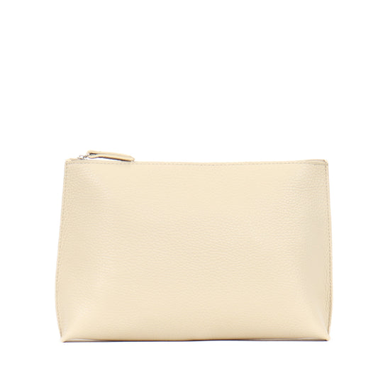 EVERYDAY POUCH EGGSHELL PEBBLED CALF