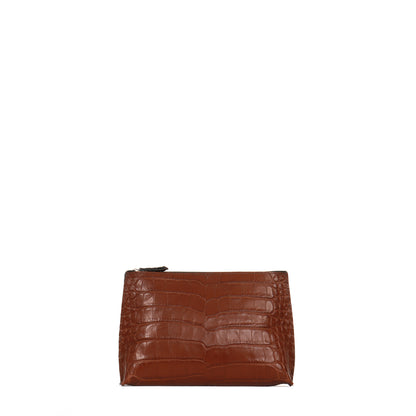 EVERYDAY POUCH HICKORY EMBOSSED GATOR