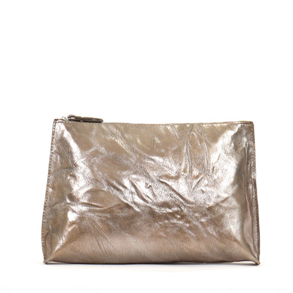 EVERYDAY POUCH LIQUID METAL SHEEPSKIN